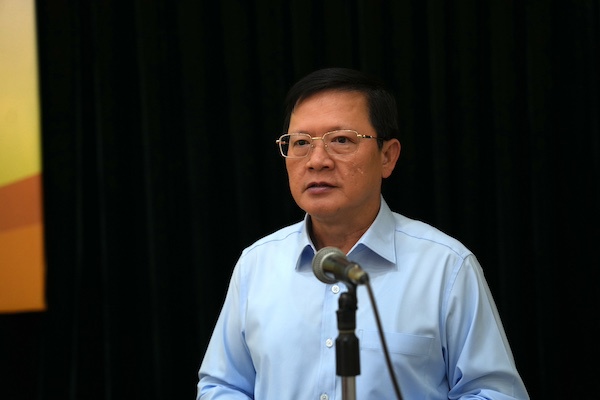 Thứ trưởng Bộ Tư ph&aacute;p Mai Lương Kh&ocirc;i ph&aacute;t biểu tại Hội thảo. Ảnh: MOJ