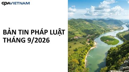BẢN TIN PHÁP LUẬT THÁNG 9/2026