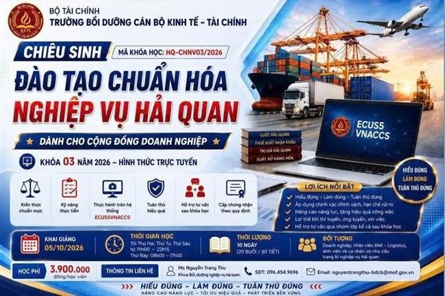 Trang bị 12 chuyên đề nghiệp vụ hải quan cho người làm xuất nhập khẩu