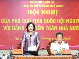 Phó Chủ tịch Quốc hội Nguyễn Thị Hồng làm việc với Đảng ủy Kiểm toán Nhà nước