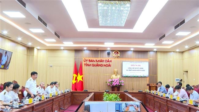 Kiểm toán nhà nước khu vực III công bố quyết định kiểm toán tại Quảng Ngãi