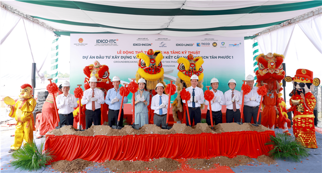 ĐỘNG THỔ KHU CÔNG NGHIỆP IDICO TÂN PHƯỚC 1, KHỞI ĐỘNG CHIẾN LƯỢC ĐẦU TƯ TOÀN DIỆN CỦA IDICO TẠI ĐỒNG BẰNG SÔNG CỬU LONG