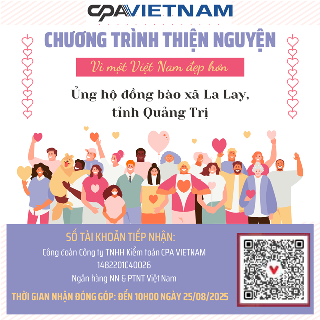CPA VIETNAM chung tay ủng hộ đồng bào xã La Lay, tỉnh Quảng Trị